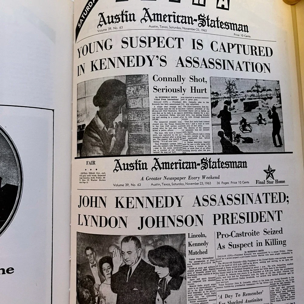 An Austin Scrapbook of John F. Kennedy 1964 Limited 1st Ed Signed By Author